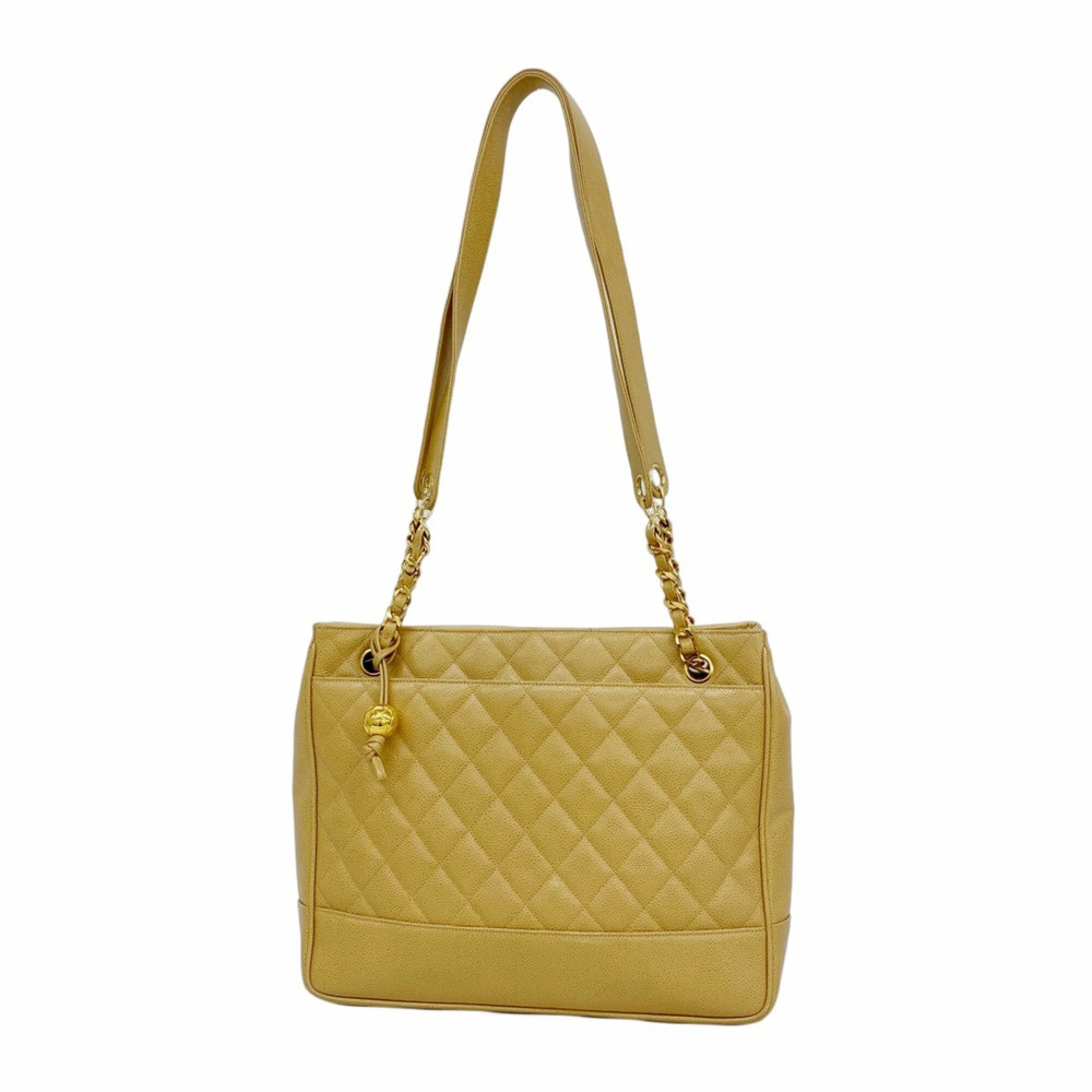 CHANEL Brown Caviar Leather Tote Bag - Picture 1 of 10